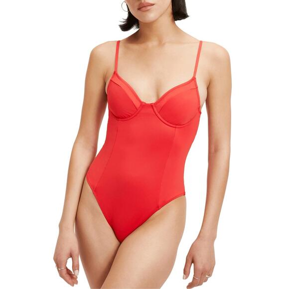 Good American Other - Good American Show Off One Piece Bikini Womens Size 7 4XL in Bright Poppy